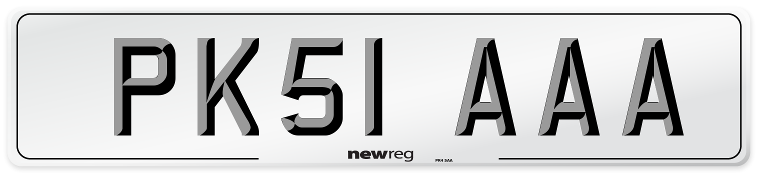 PK51 AAA Number Plate from New Reg